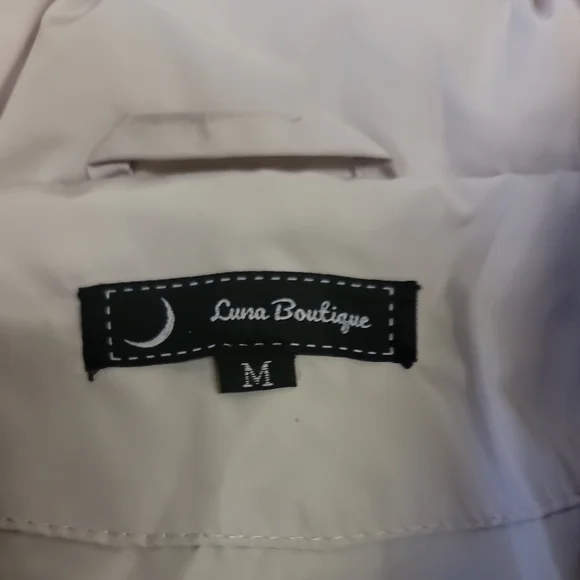 Women's Puffer Beige Jacket various sizes zip - Picture 6 of 10